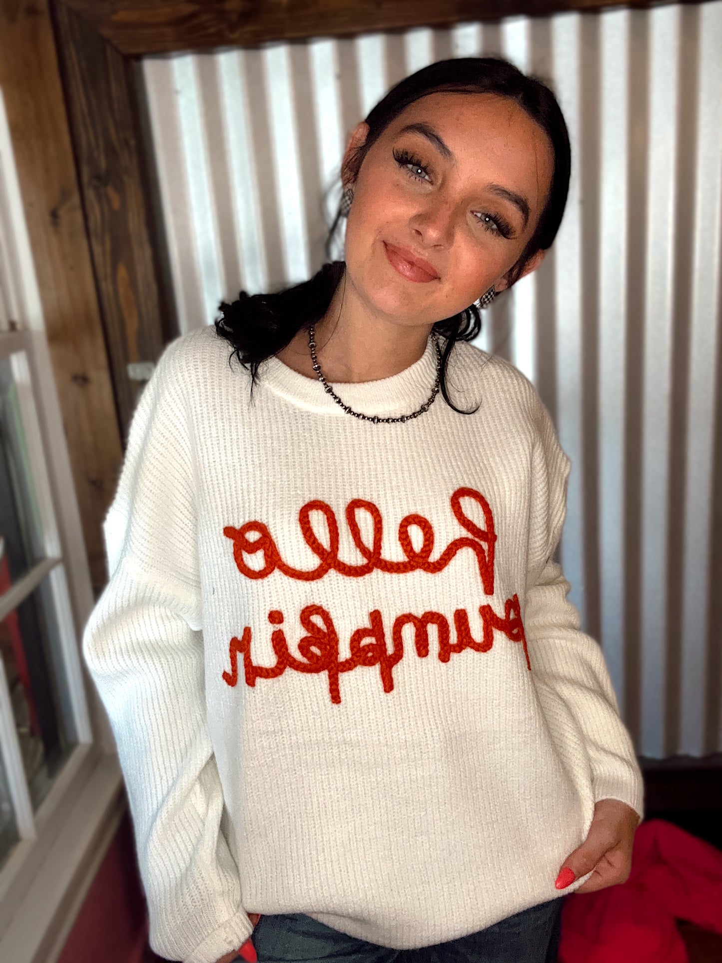 Hello pumpkin sweater