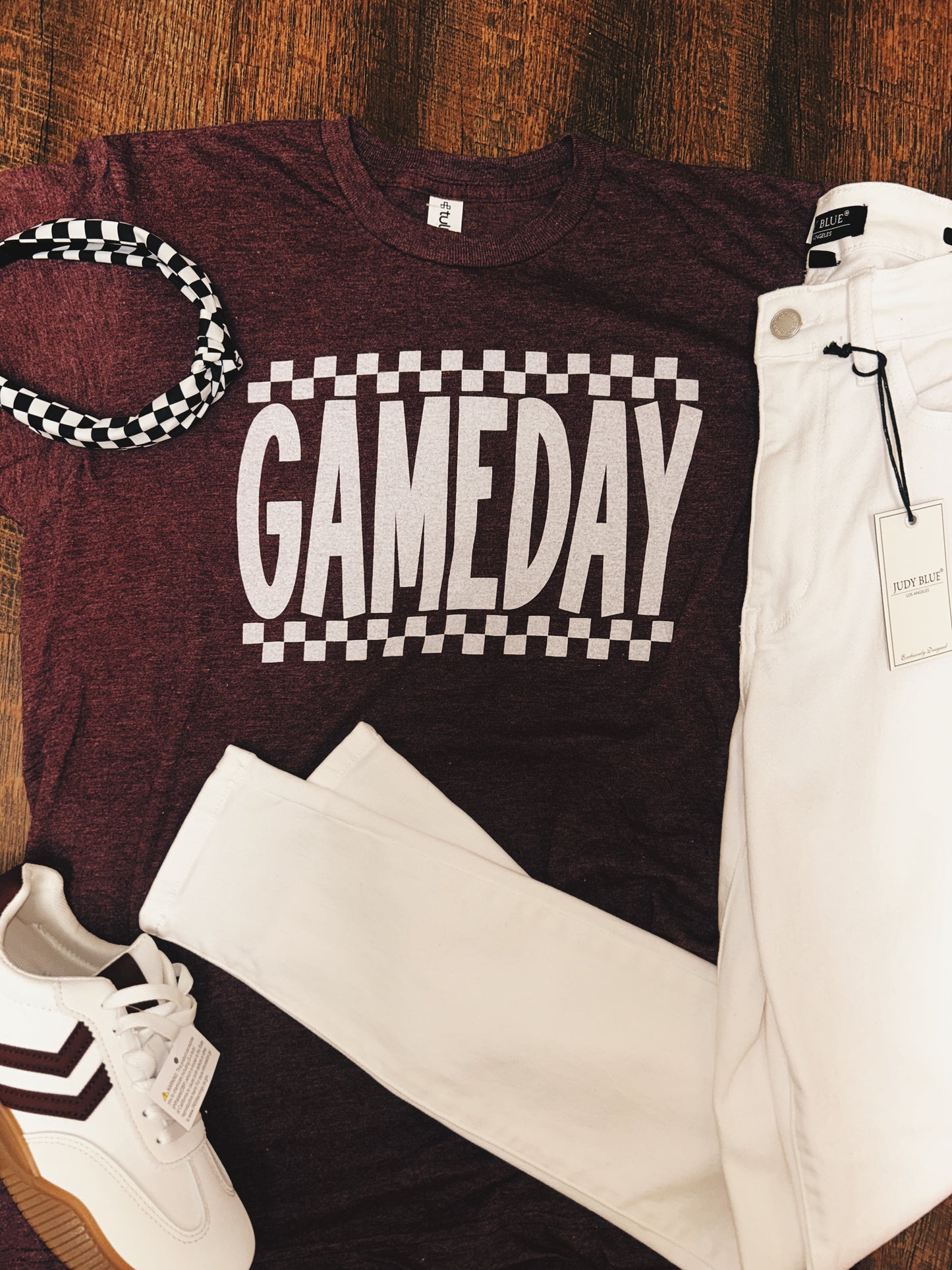 Checkered Gameday tee