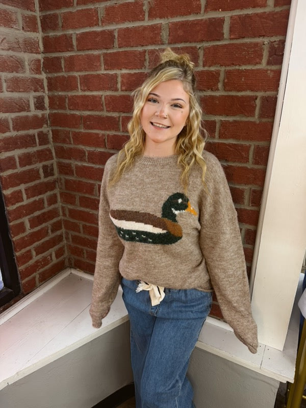 Brown Just Wing It Sweater