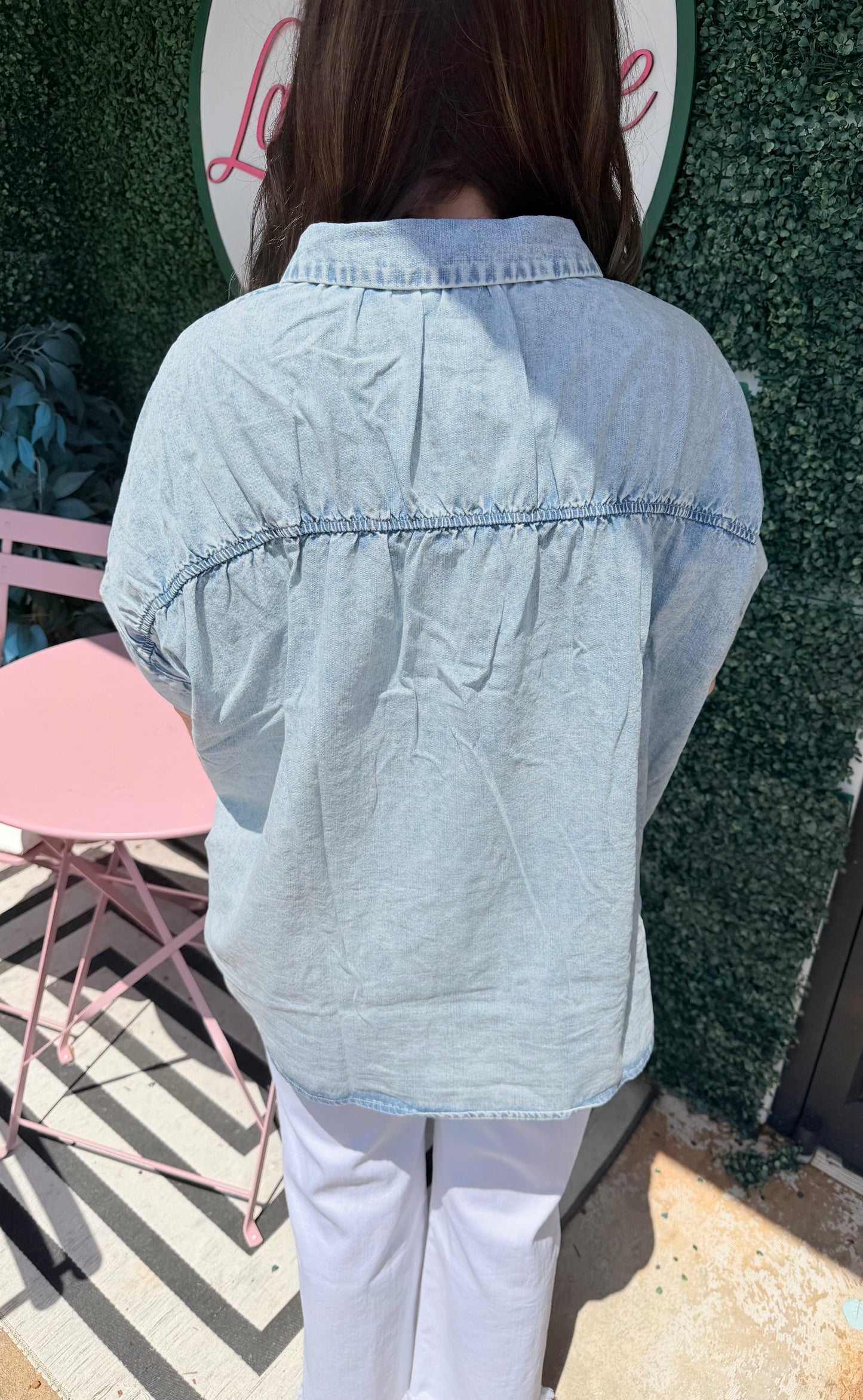 High Tide denim top