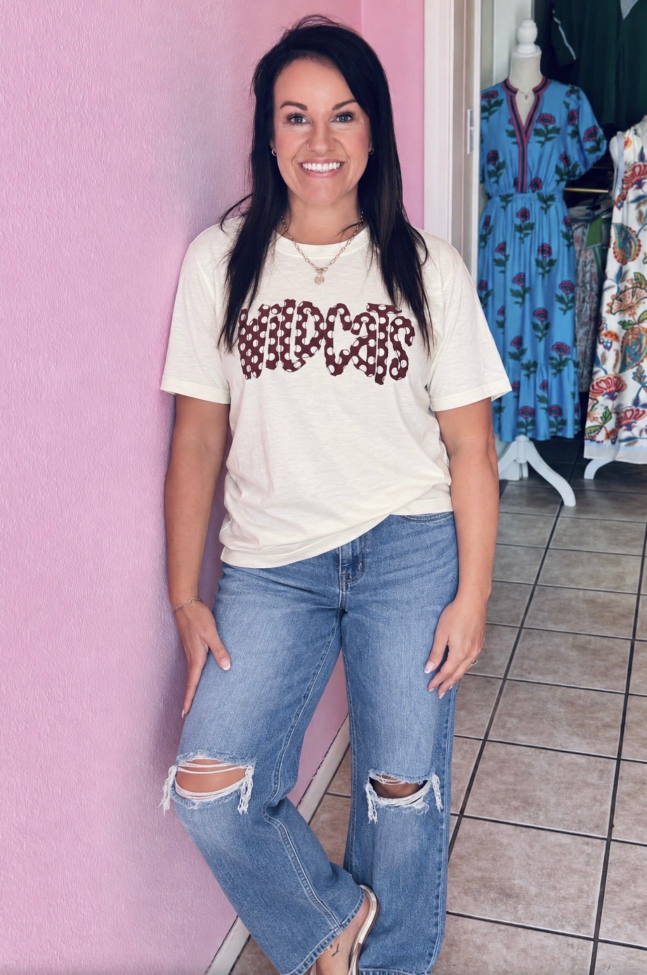 Polka-Dot Wildcat Tee