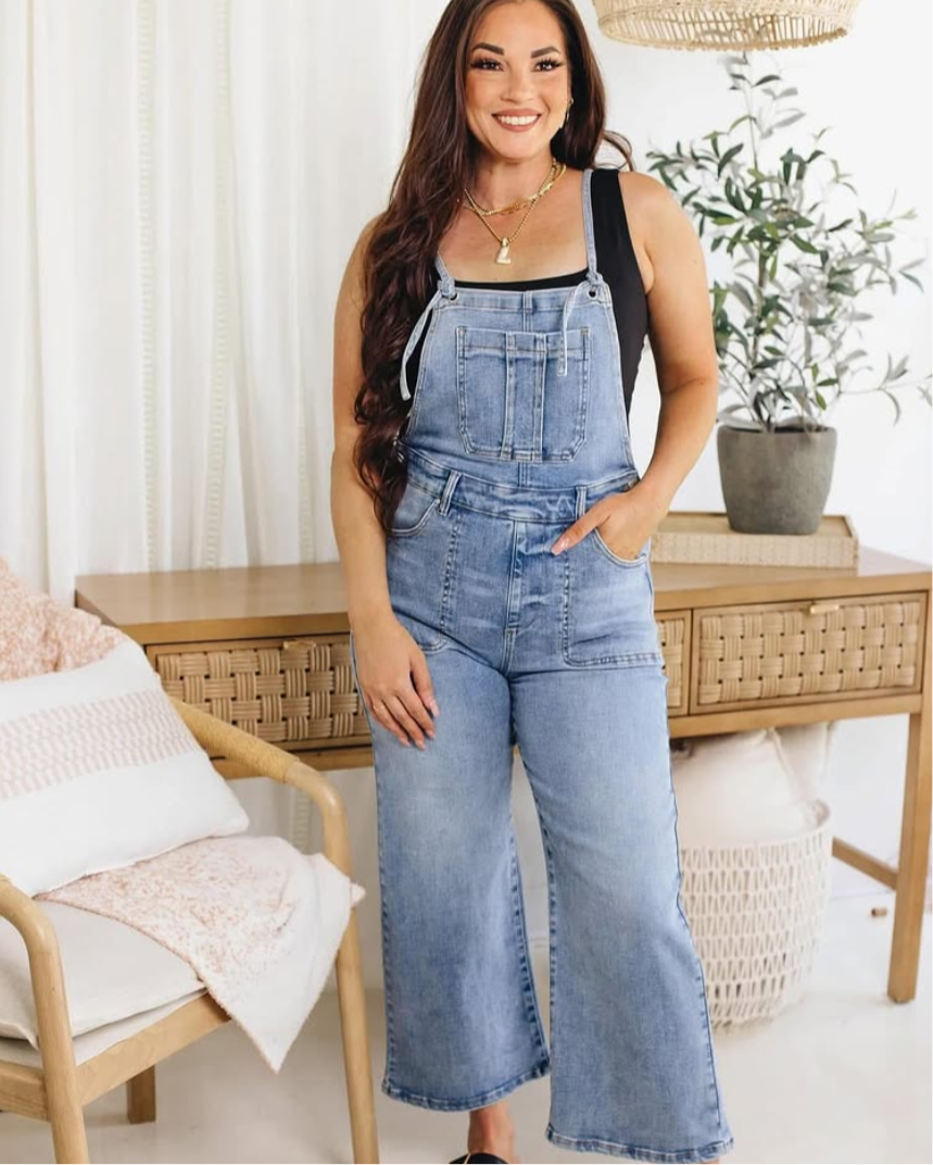 Denim overalls