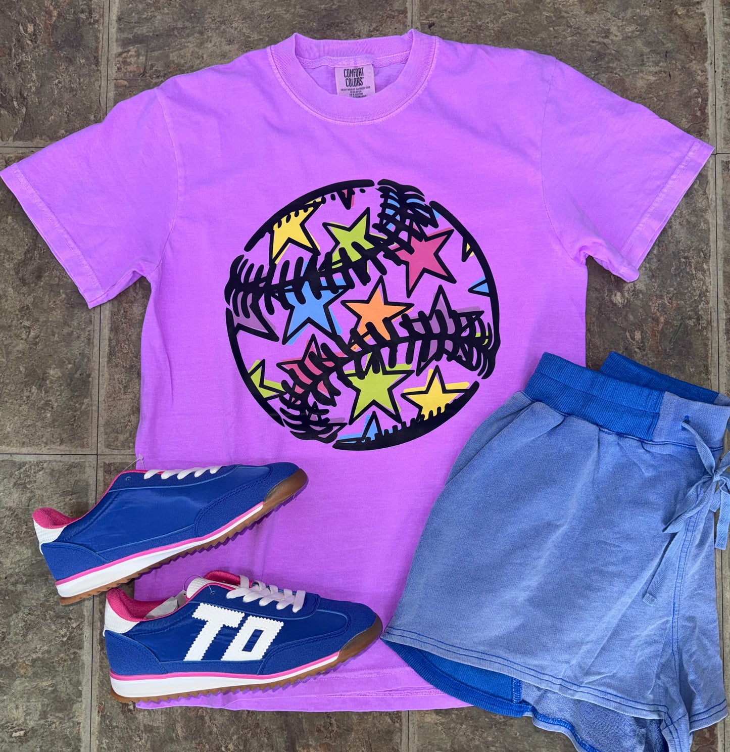 The Purple Star Baseball Tee