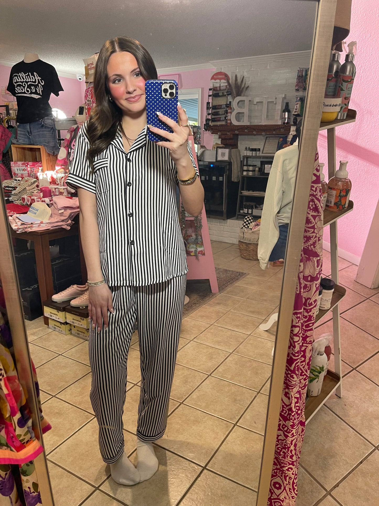 Striped PJ Set