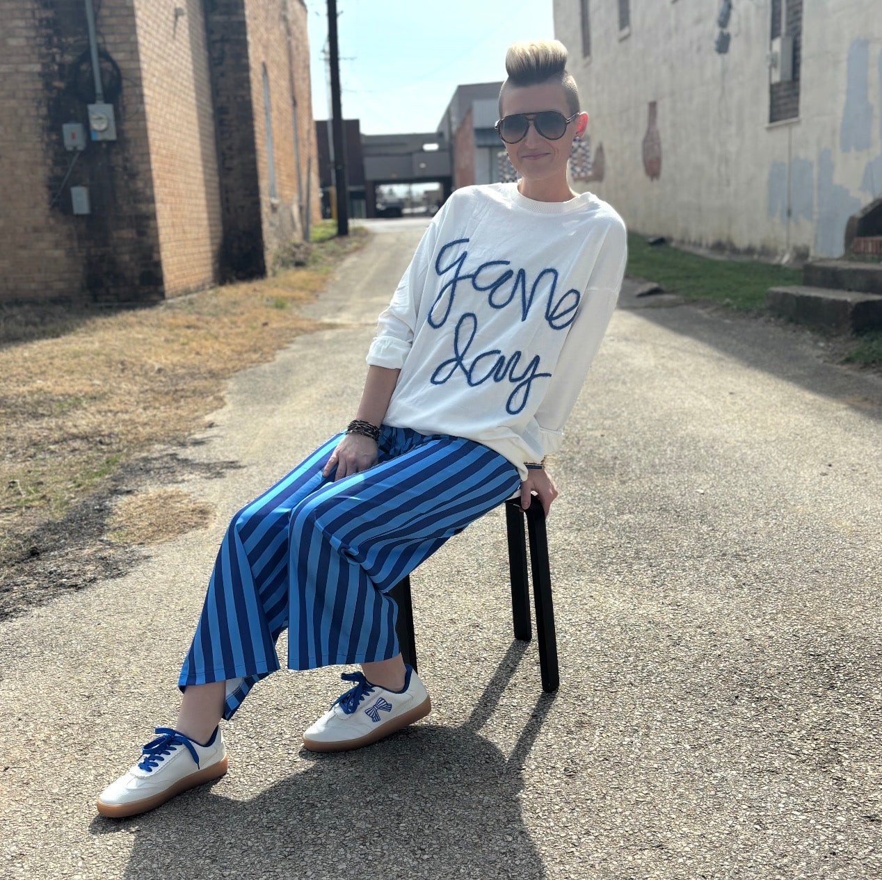 Game Day Yarn Stitch Top