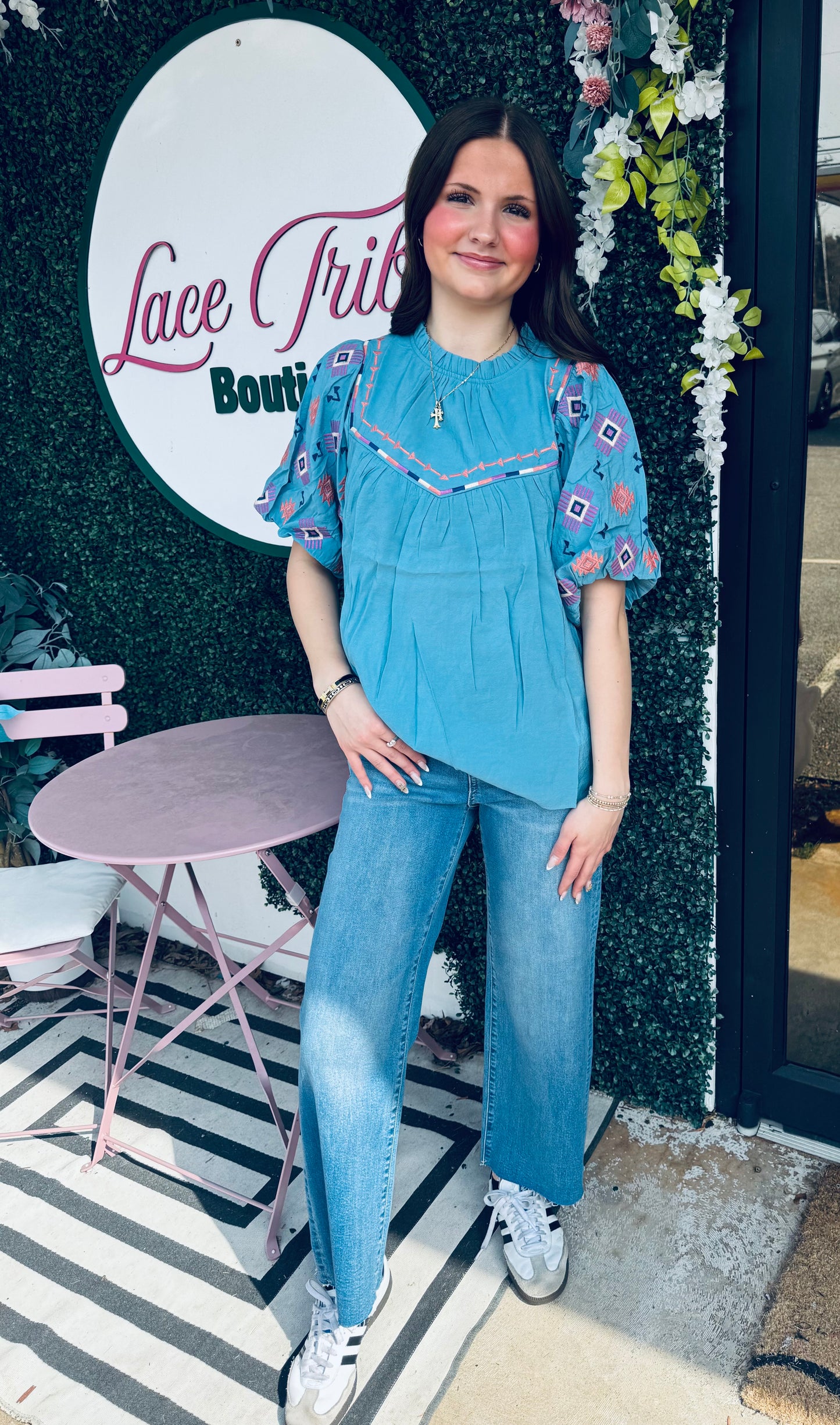Teal Blouse
