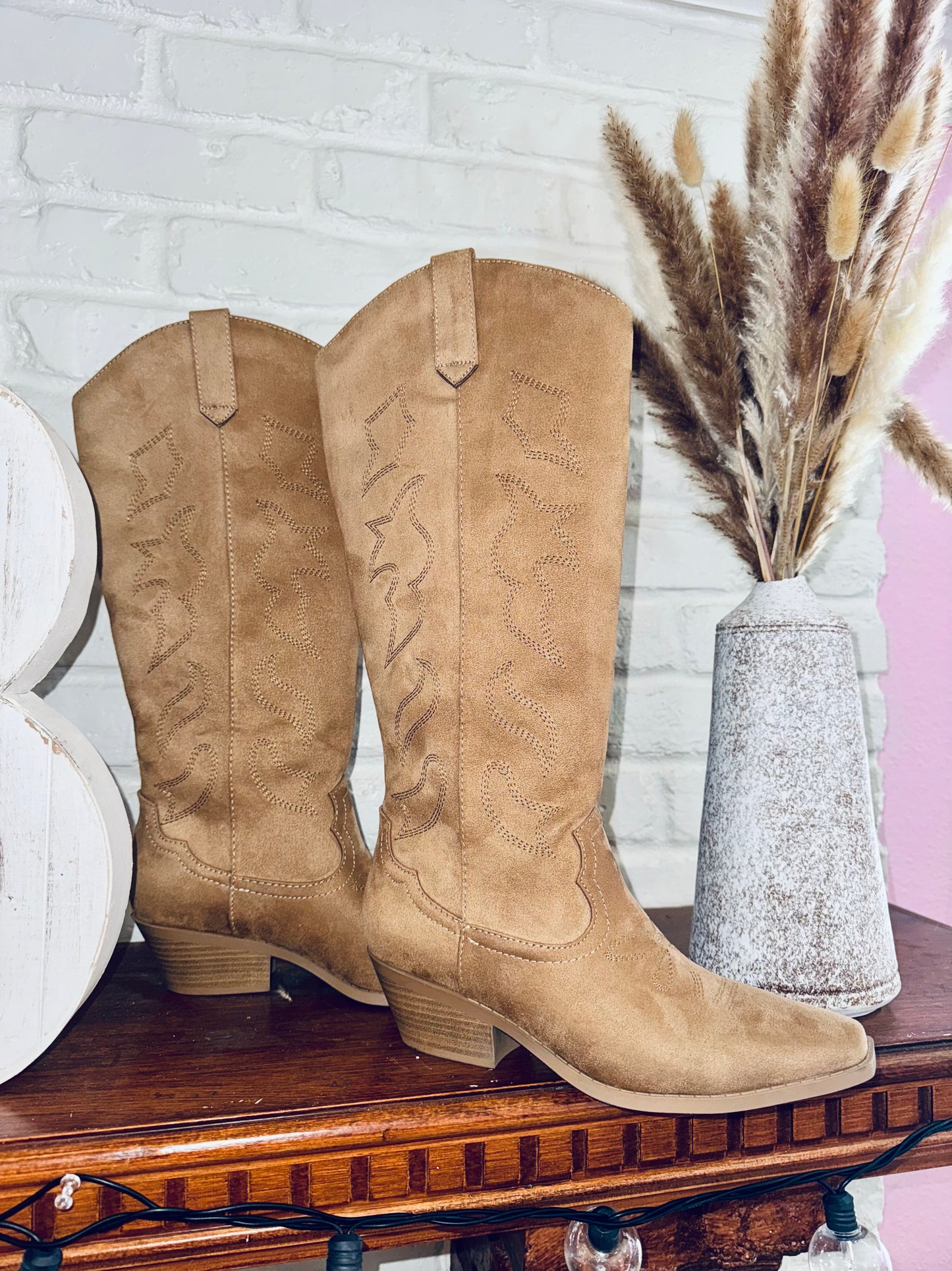 Western Suede boots