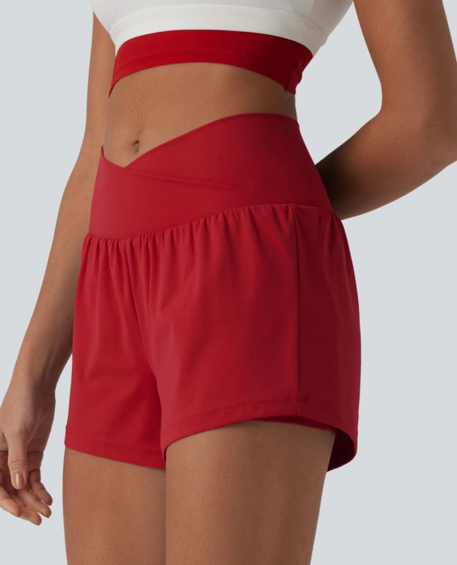Snatched Red Shorts