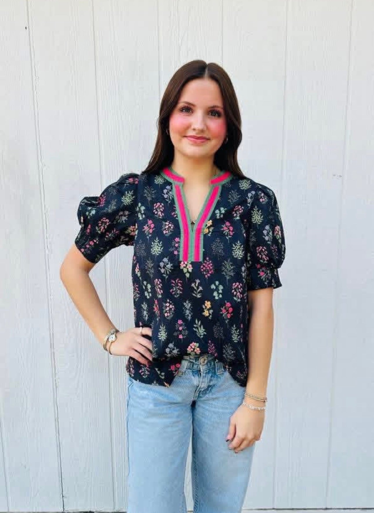 Azalea Floral Top