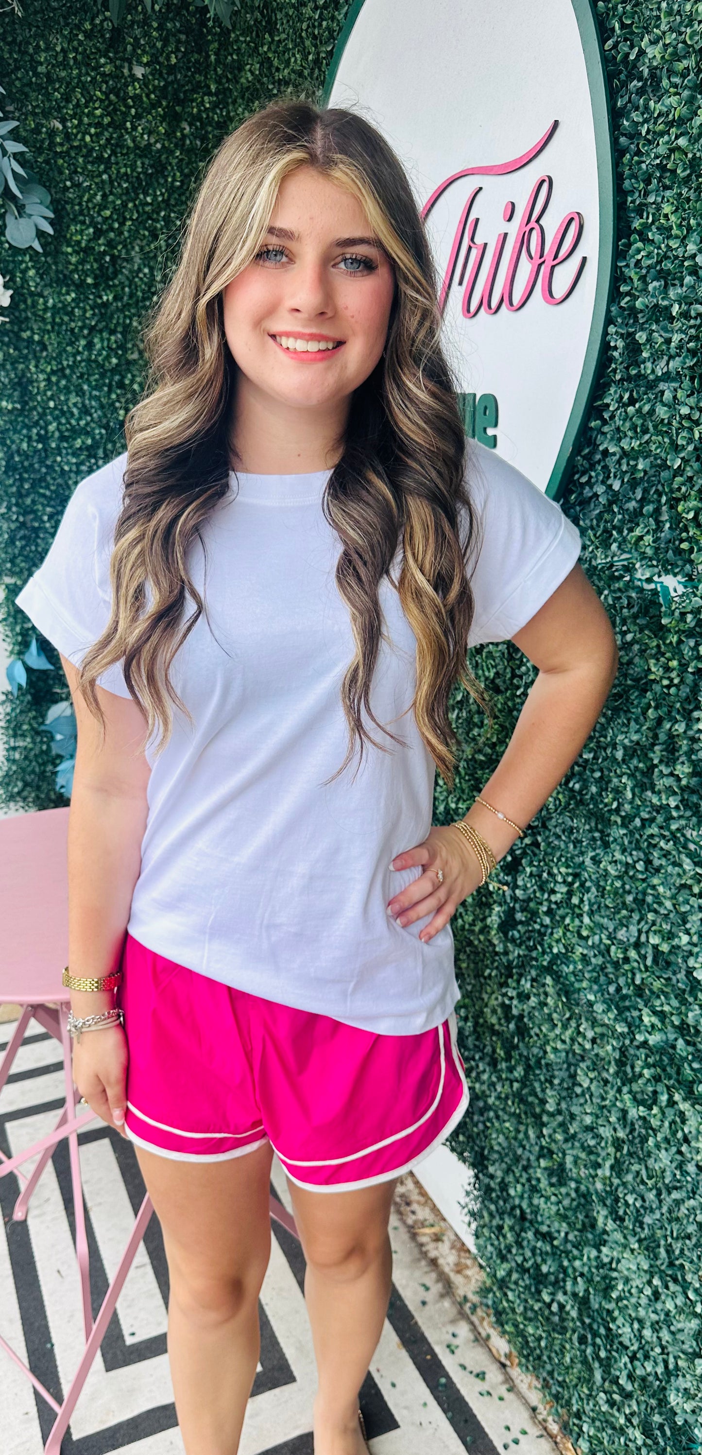 Pink Running Shorts