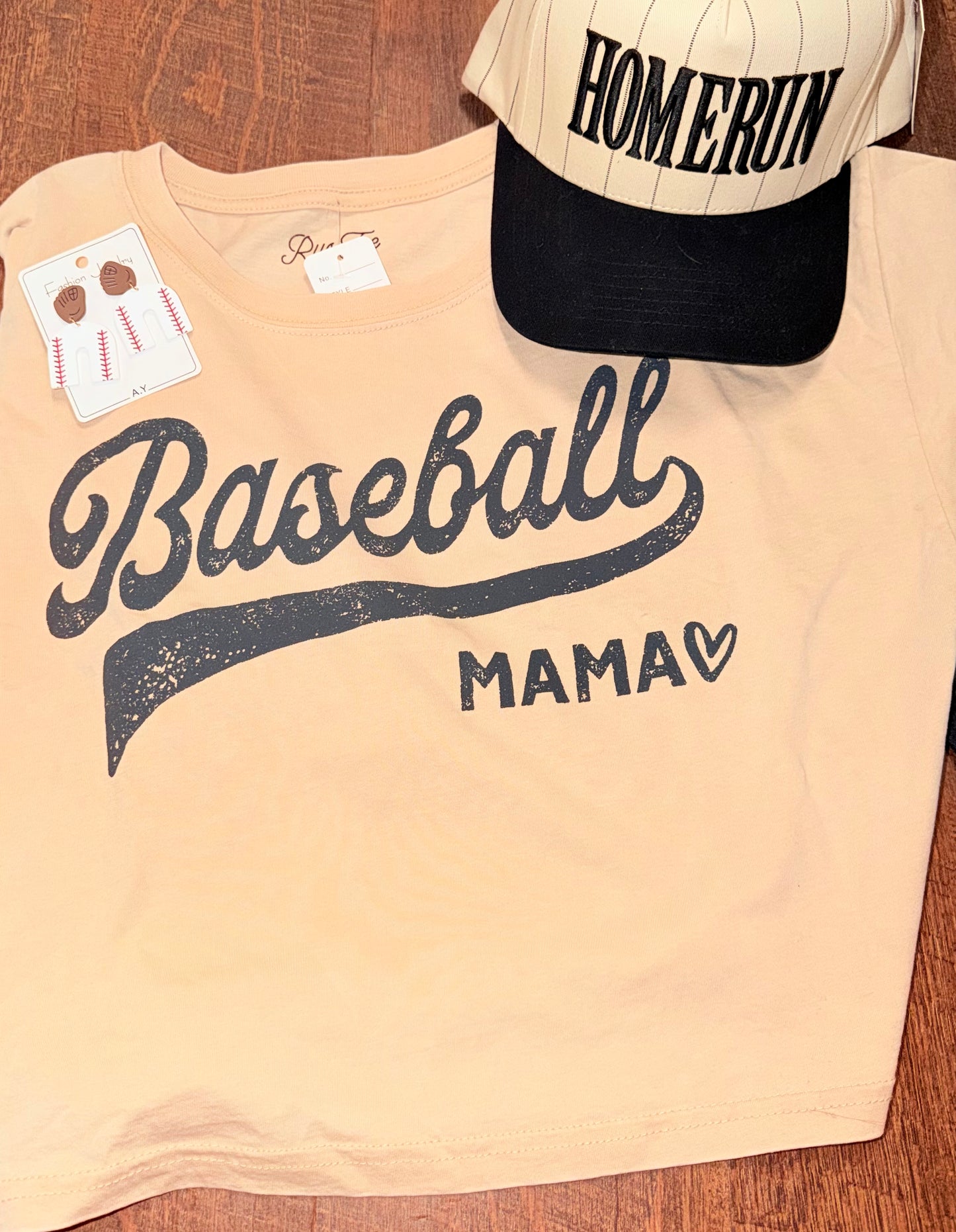 Tan Baseball Mama