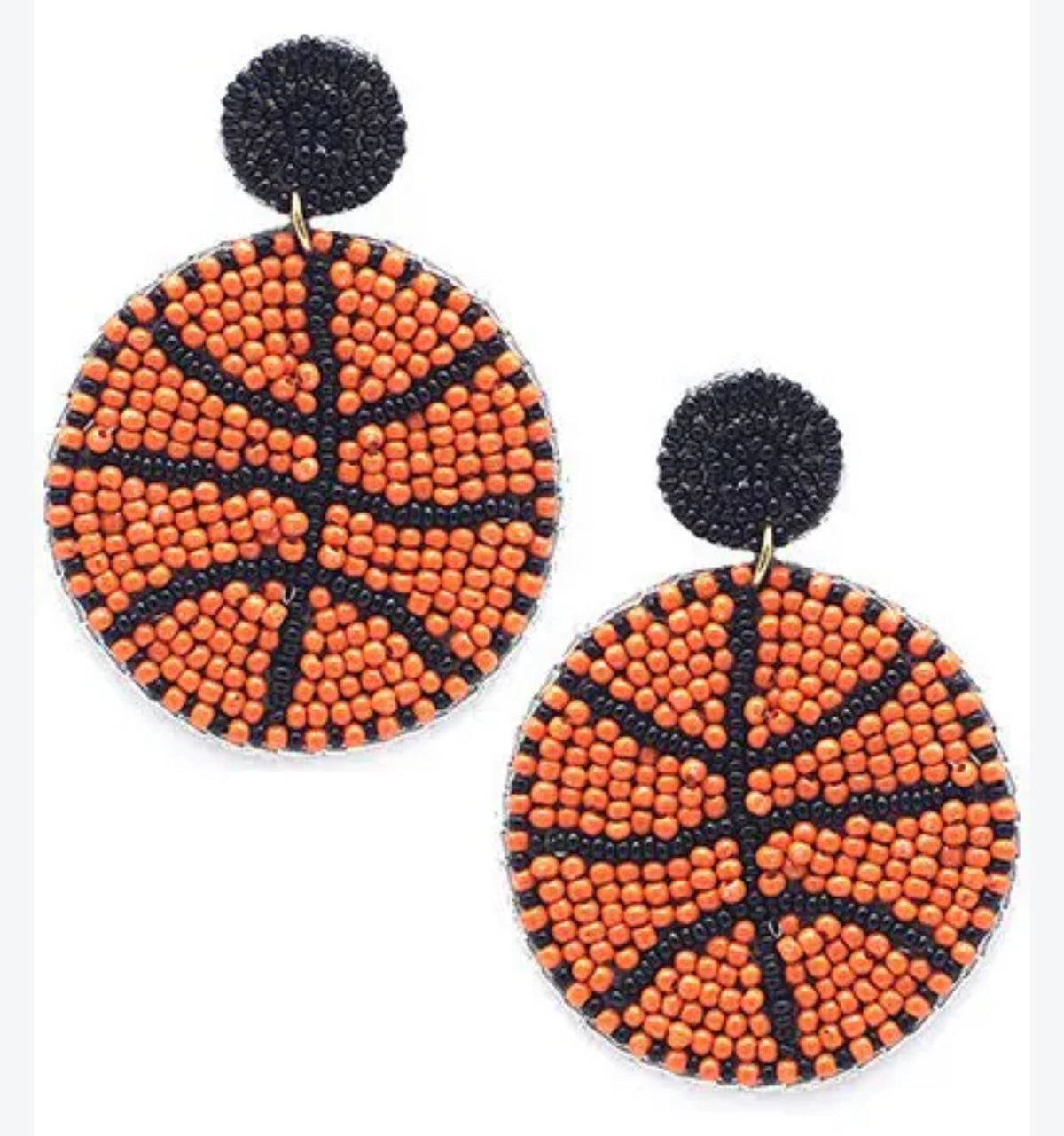 Basketball earrings
