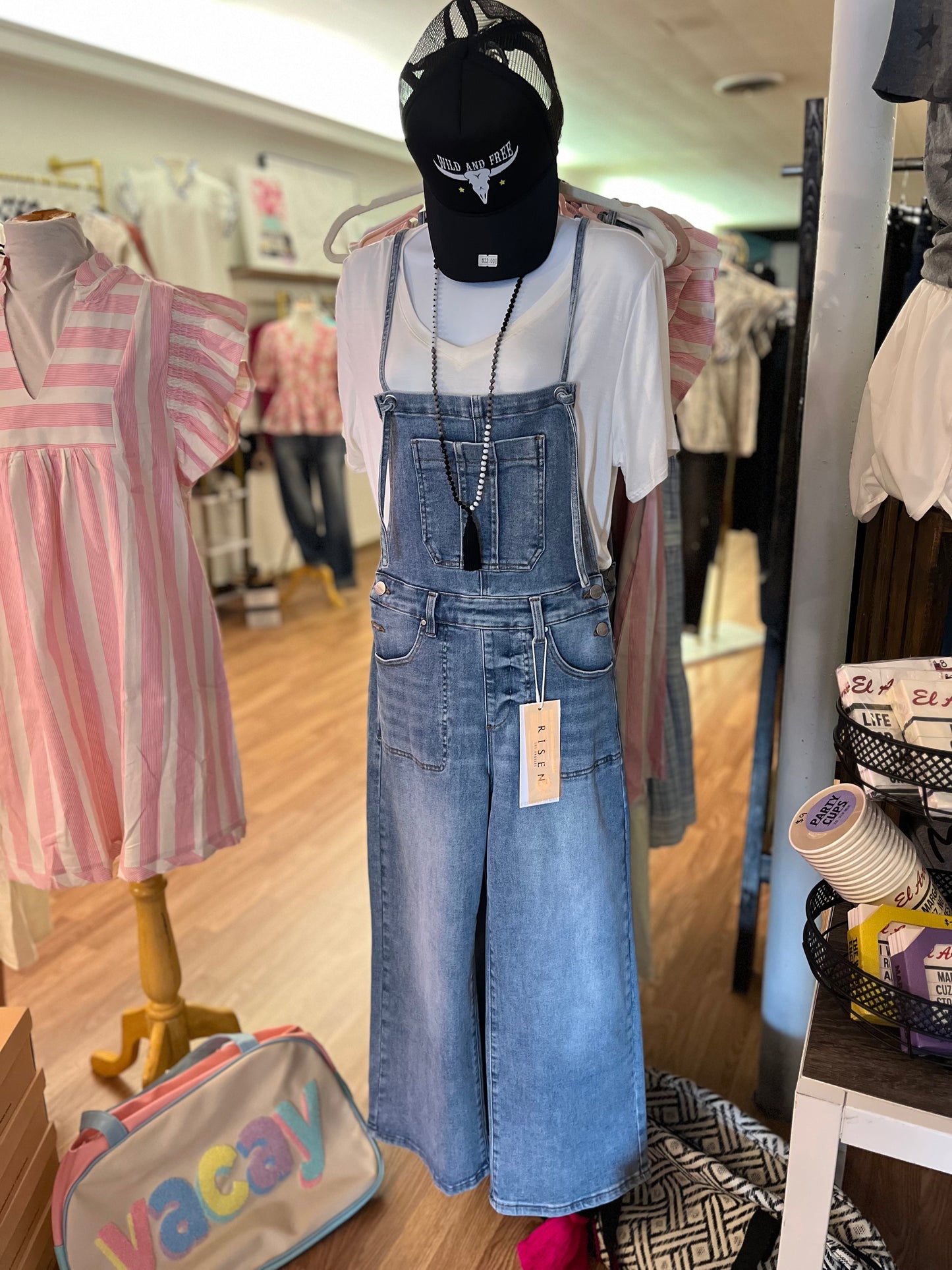 Denim overalls