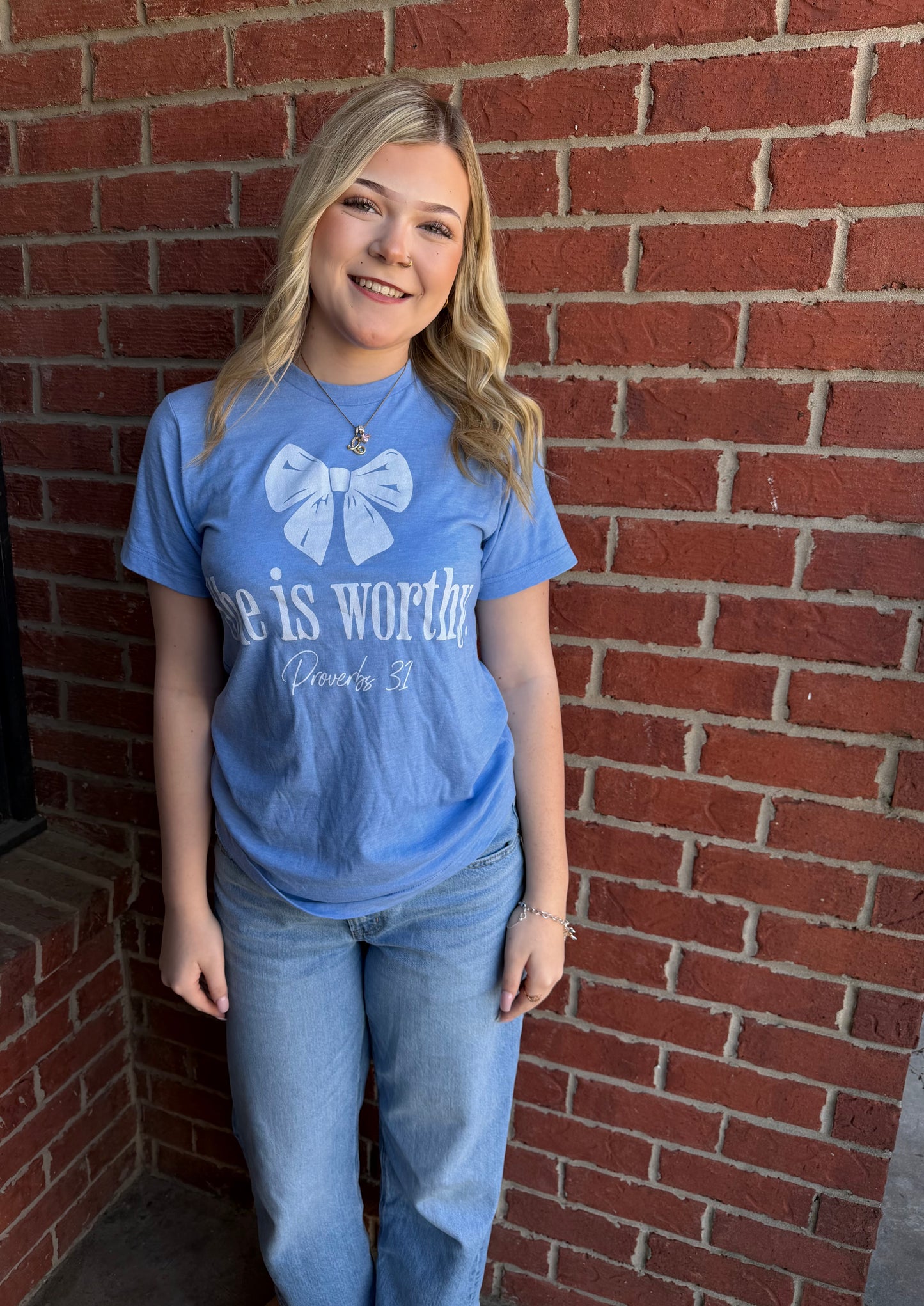 She is worthy tee