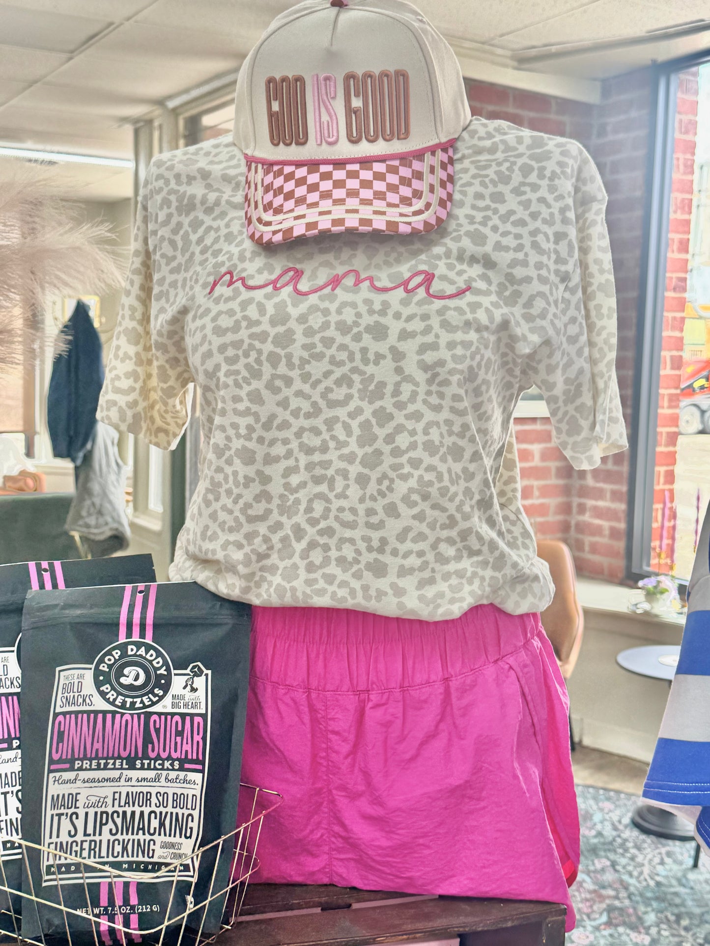Light Leopard Mama Top