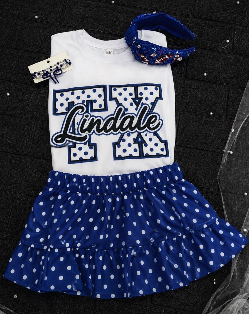 Polka dot Lindale Texas Tee