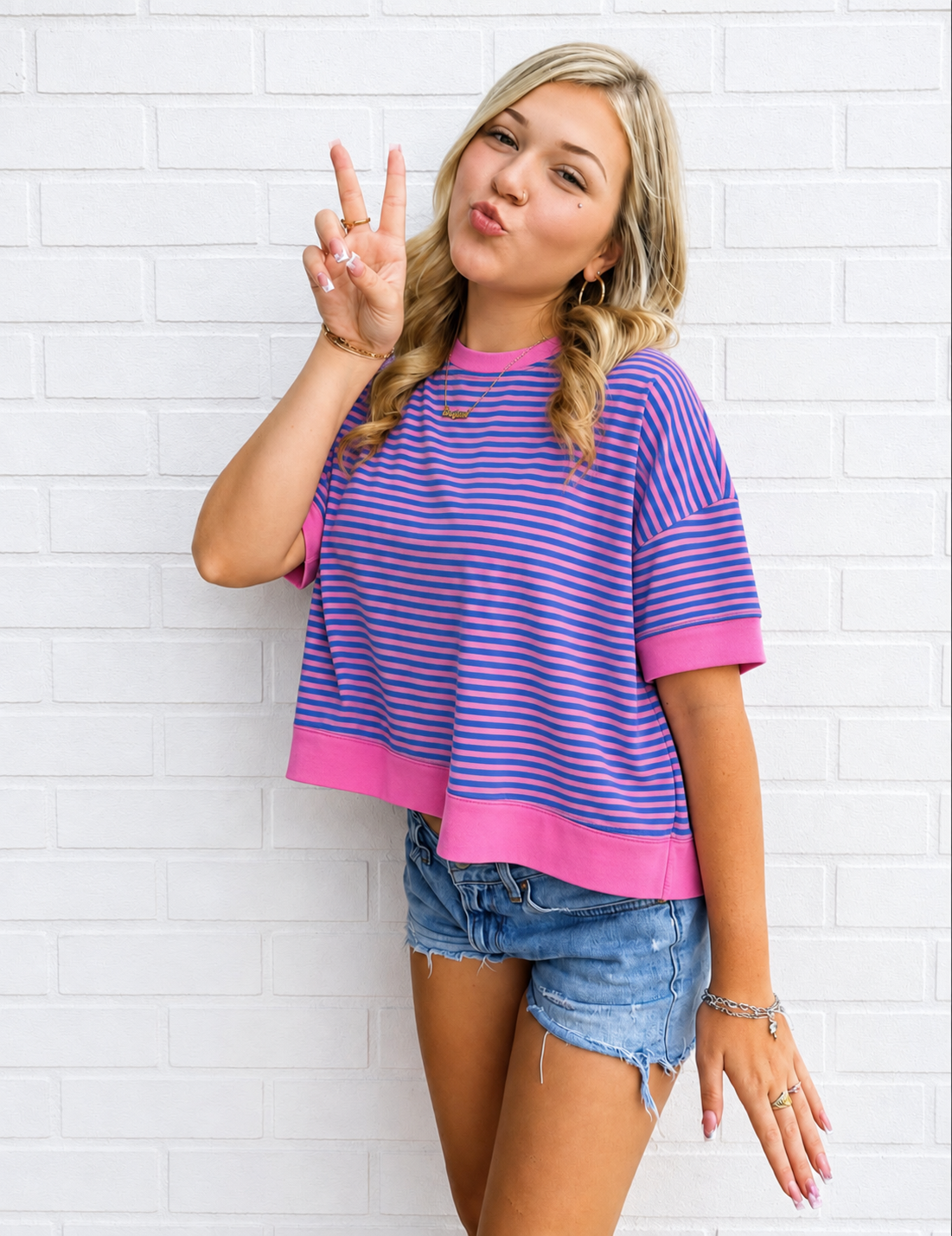 Cotton Candy Striped Top