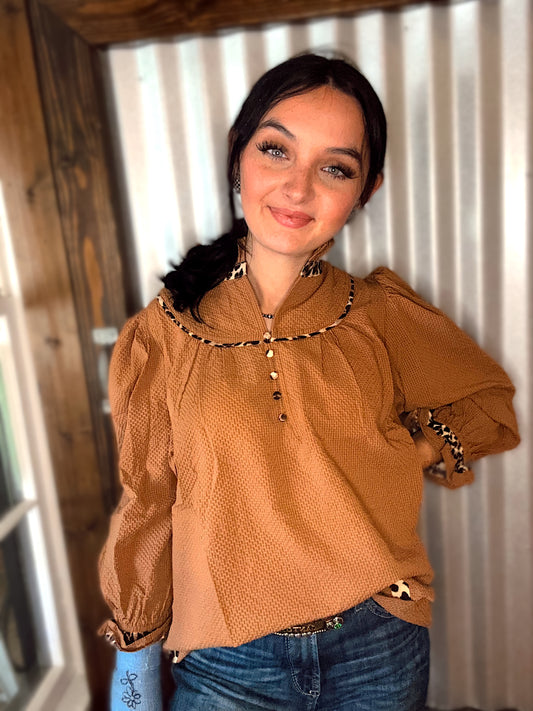 Wild clay blouse