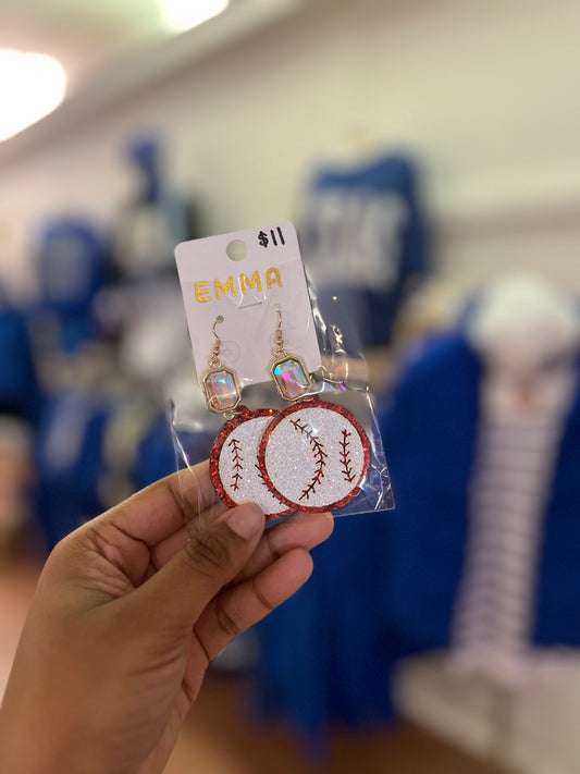 Baseball Earrings