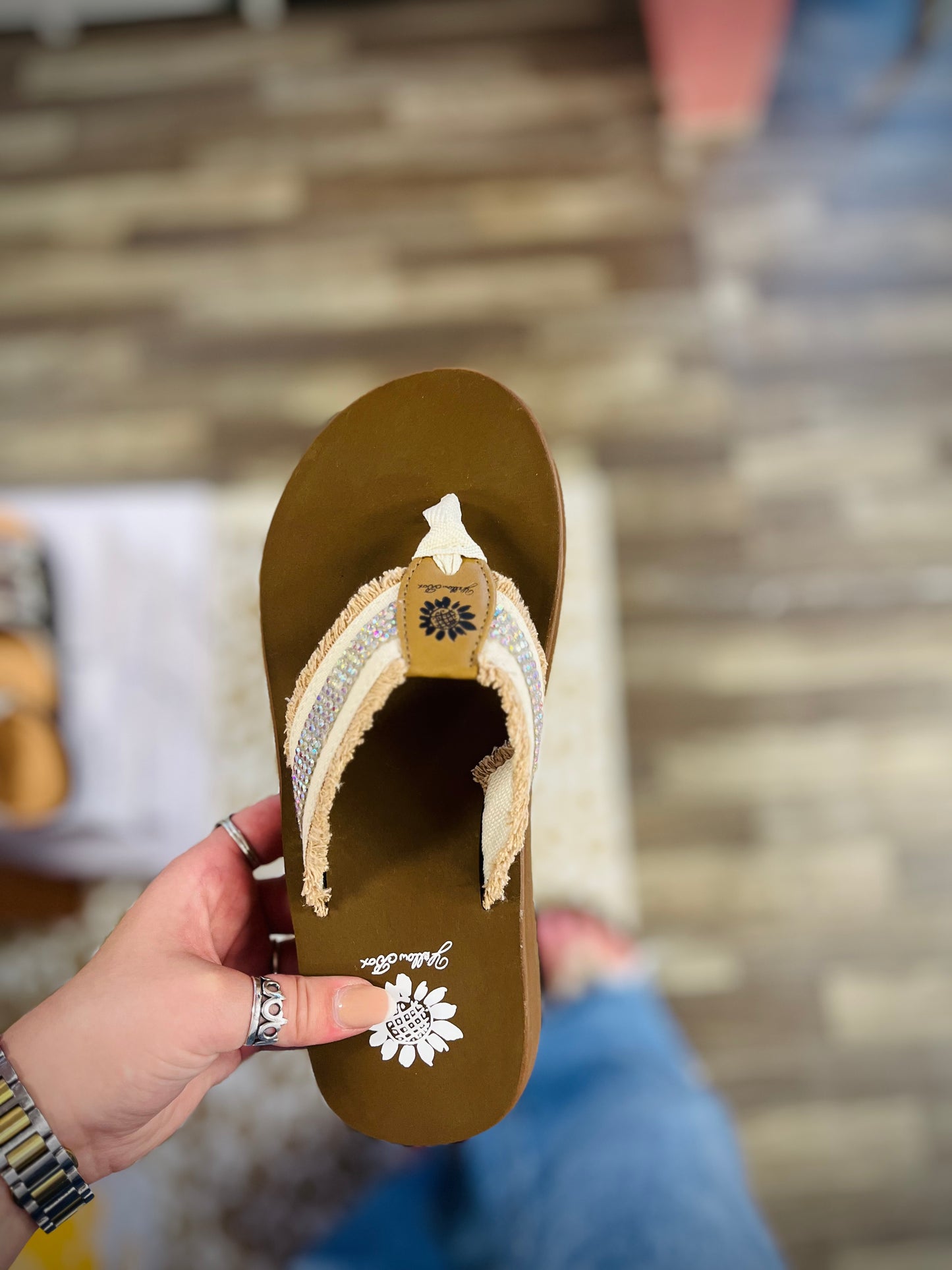 Ivory sandals