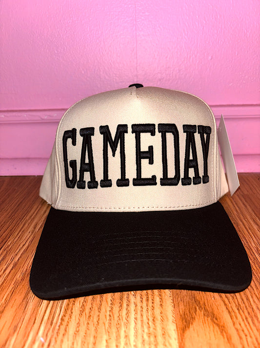 Black and white Gameday hat