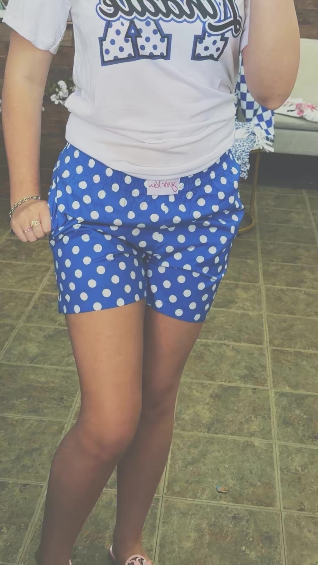 Polka dot shorts