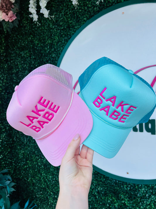 Lake babe trucker hat