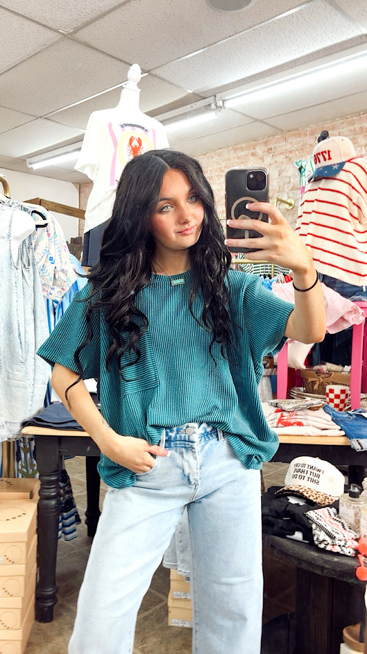 Ribbed tee