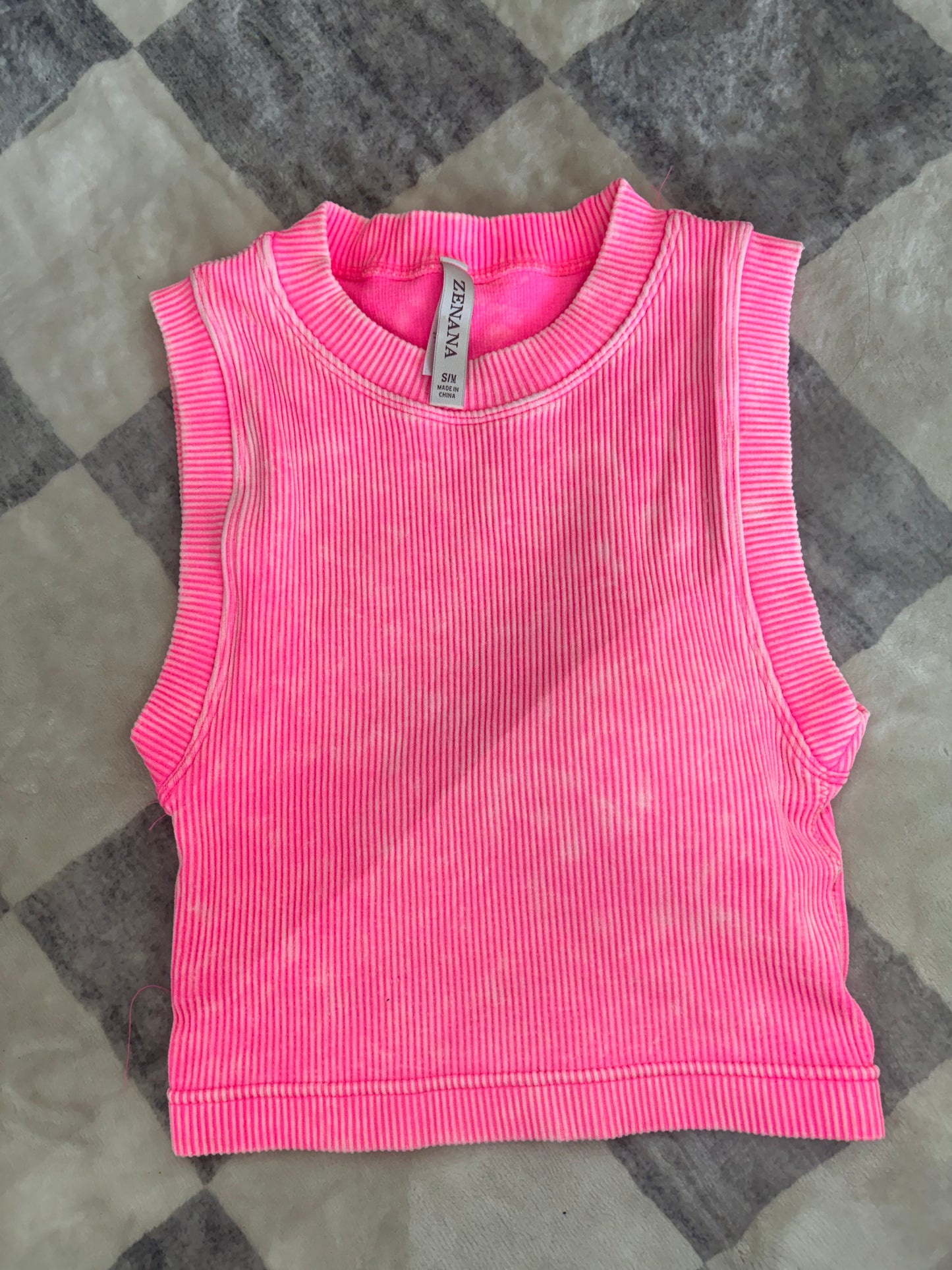 Hot pink tank