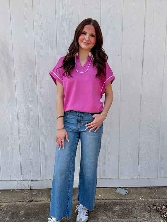 Magenta Top