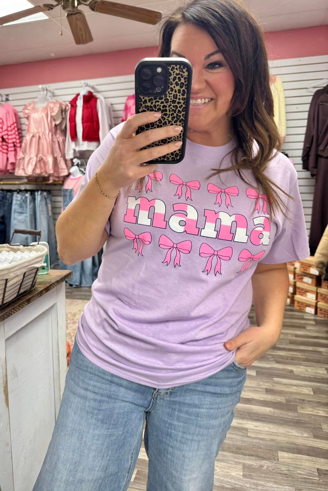 Mama bow tee