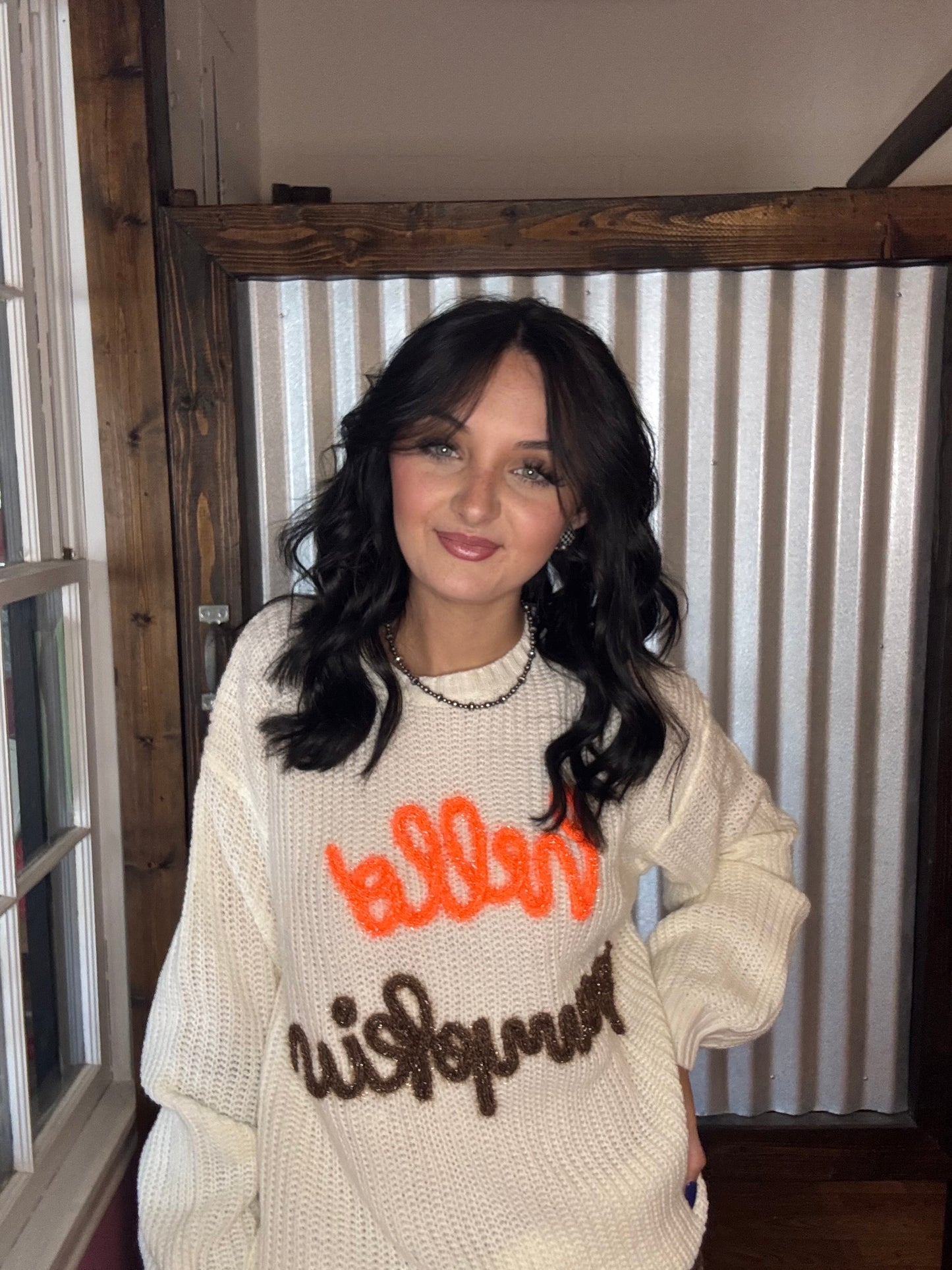 Hello pumpkin sweater