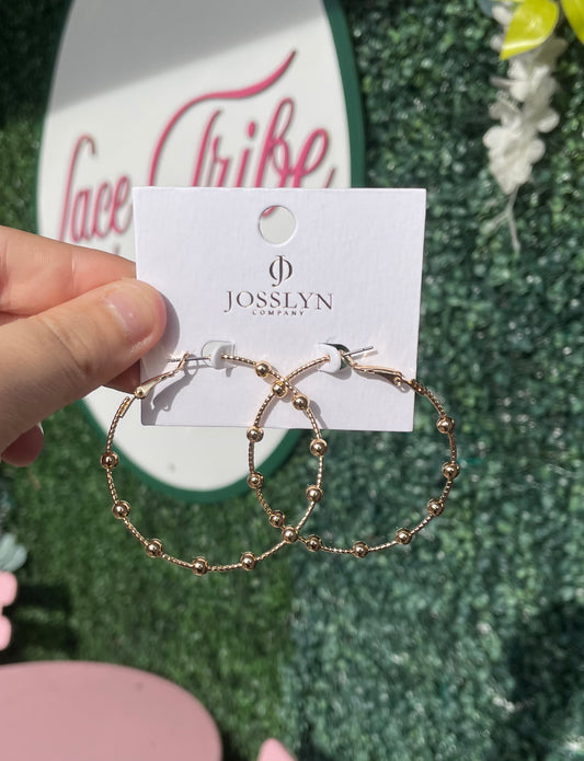 Gold ball hoops