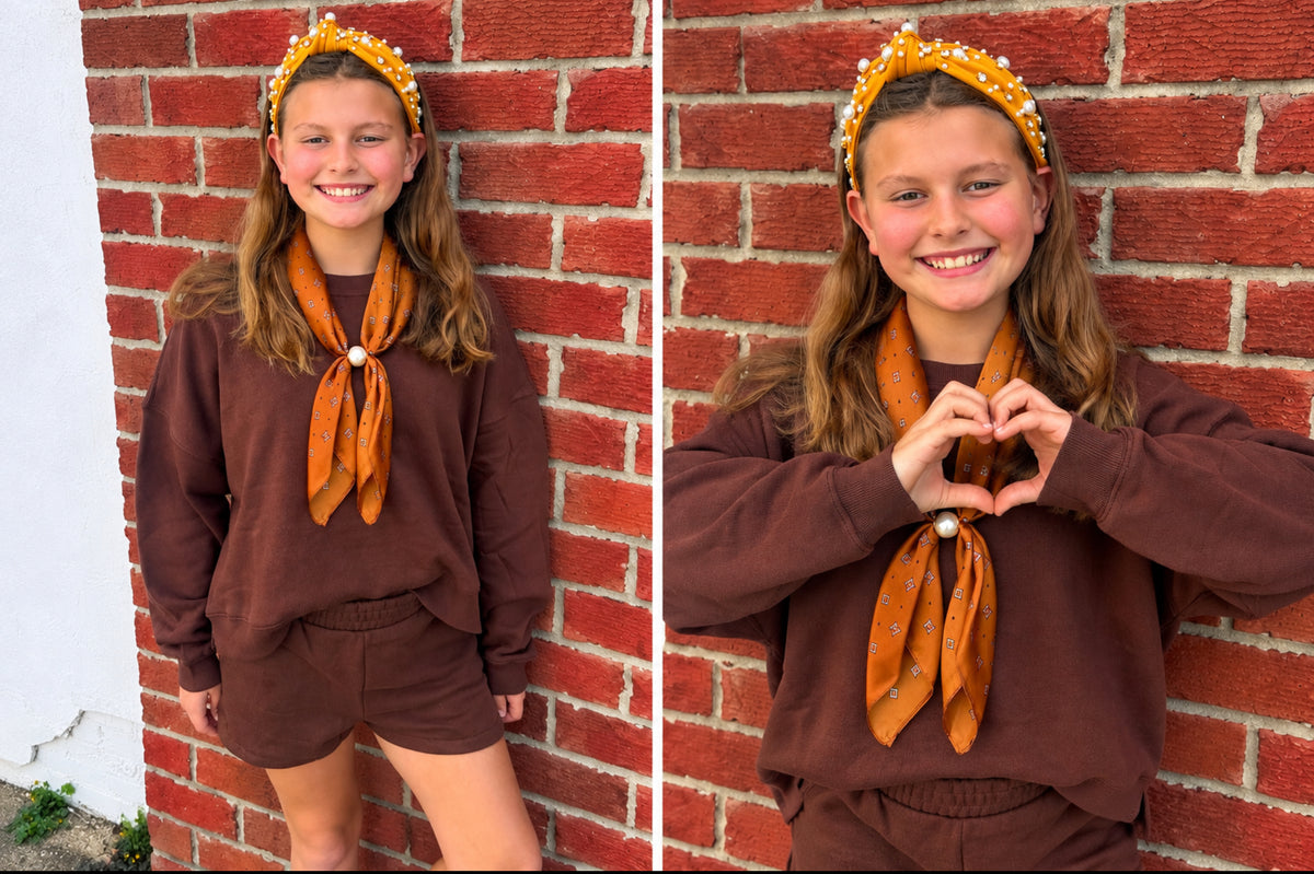 Brown sweat set