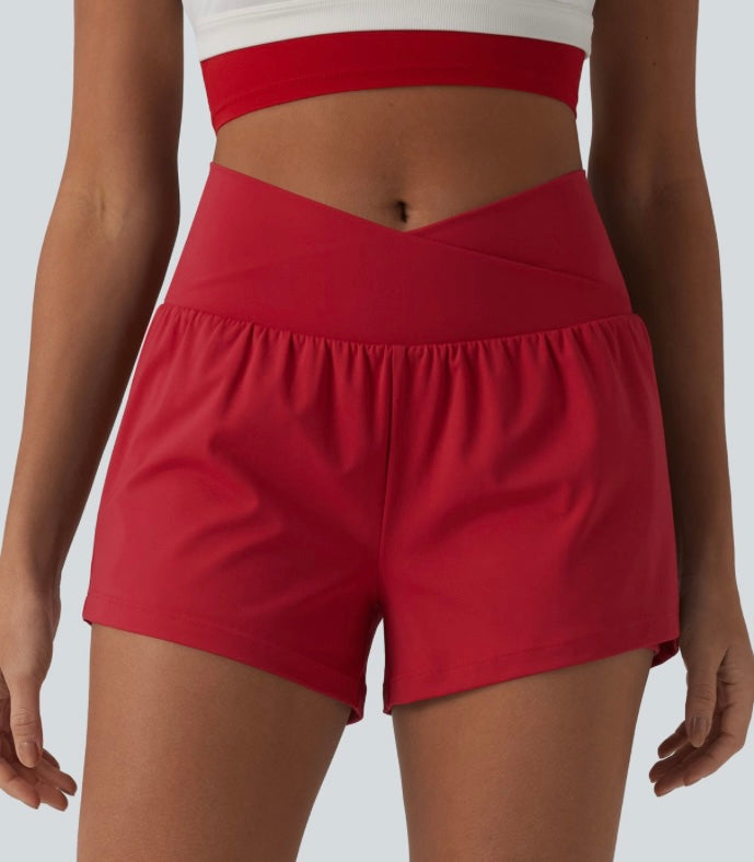 Snatched Red Shorts