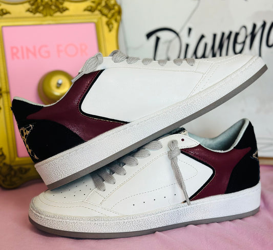 Gold and Black Sneakers