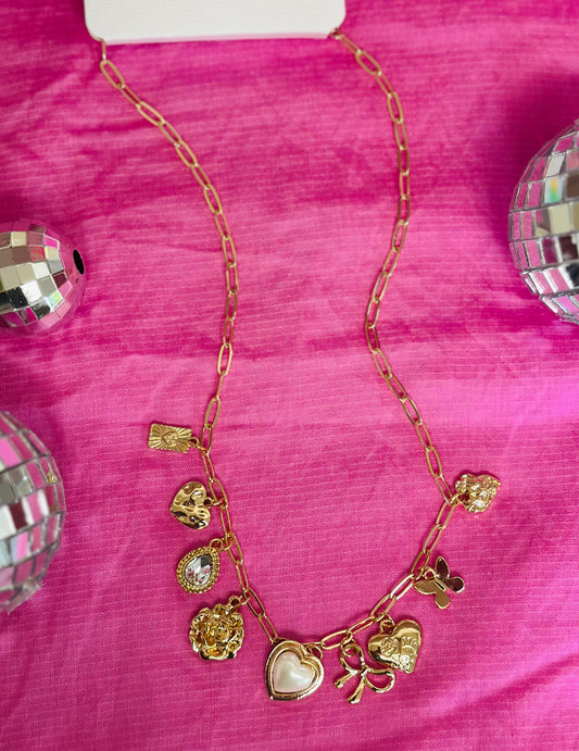 Pearl Charm Necklace