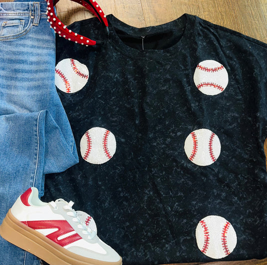 Sequin Baseball Shirt