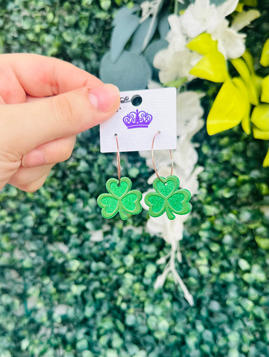 Hoop St. Patty Earrings