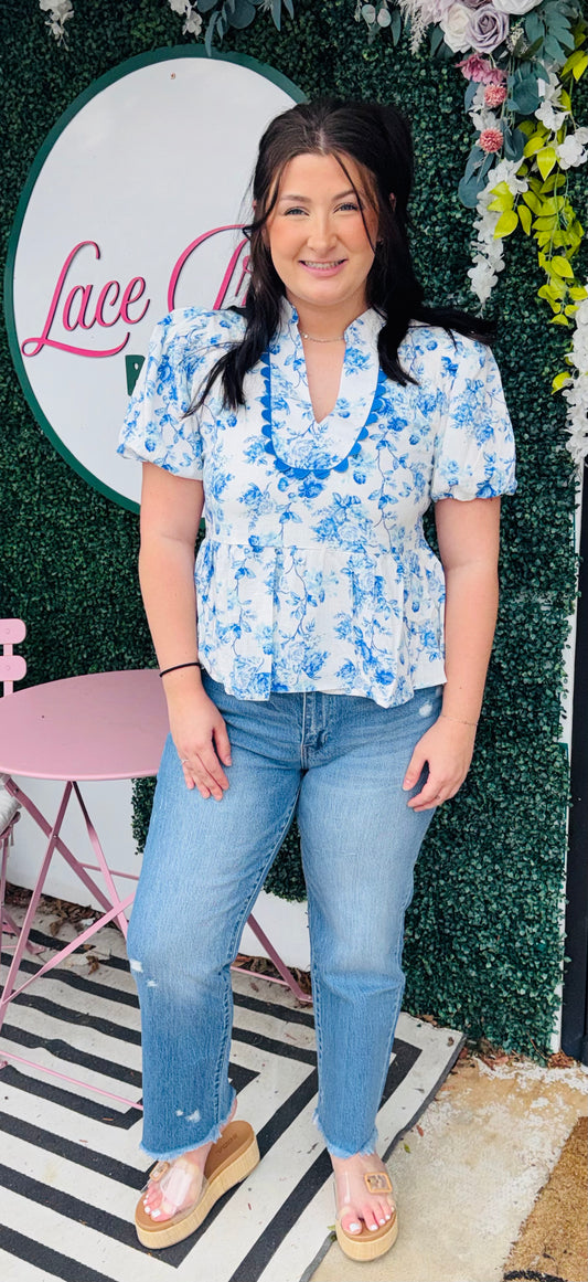 In Bloom Ruffle Blouse