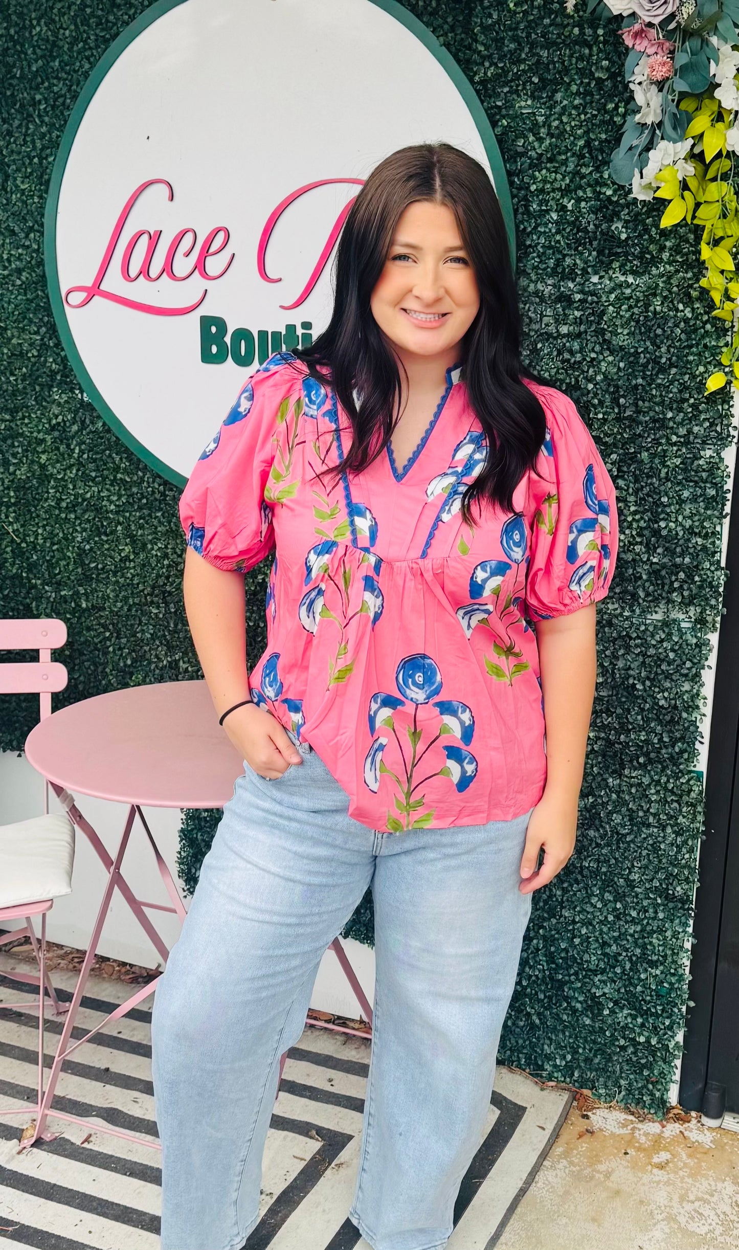 Blushing petals shirt