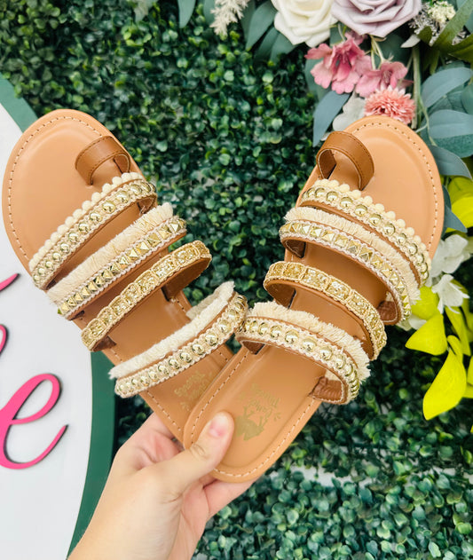 Cream Boho Sandals