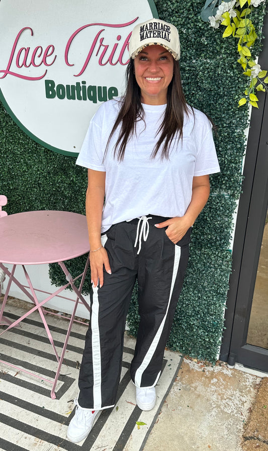 Black Track Pants