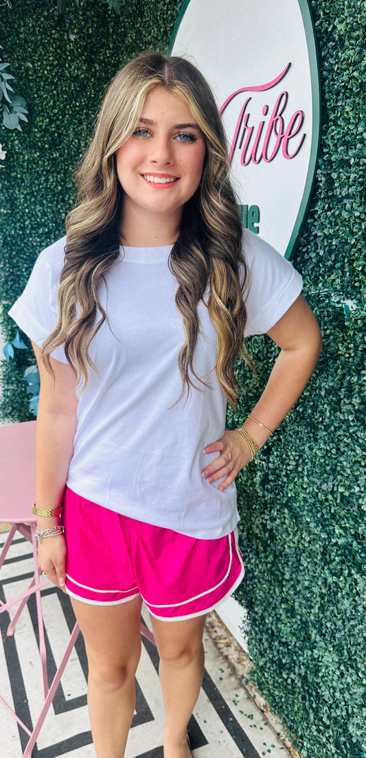 Pink Running Shorts