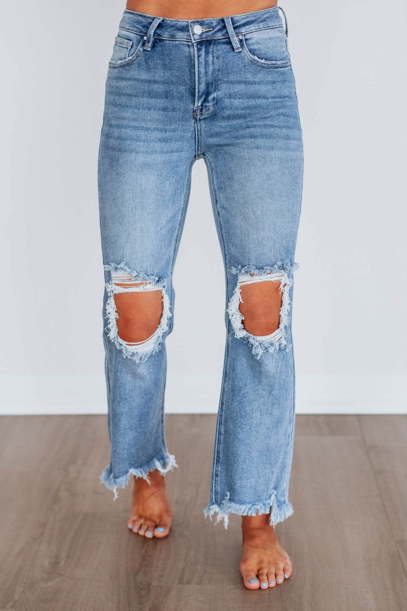 High rise crop Jean