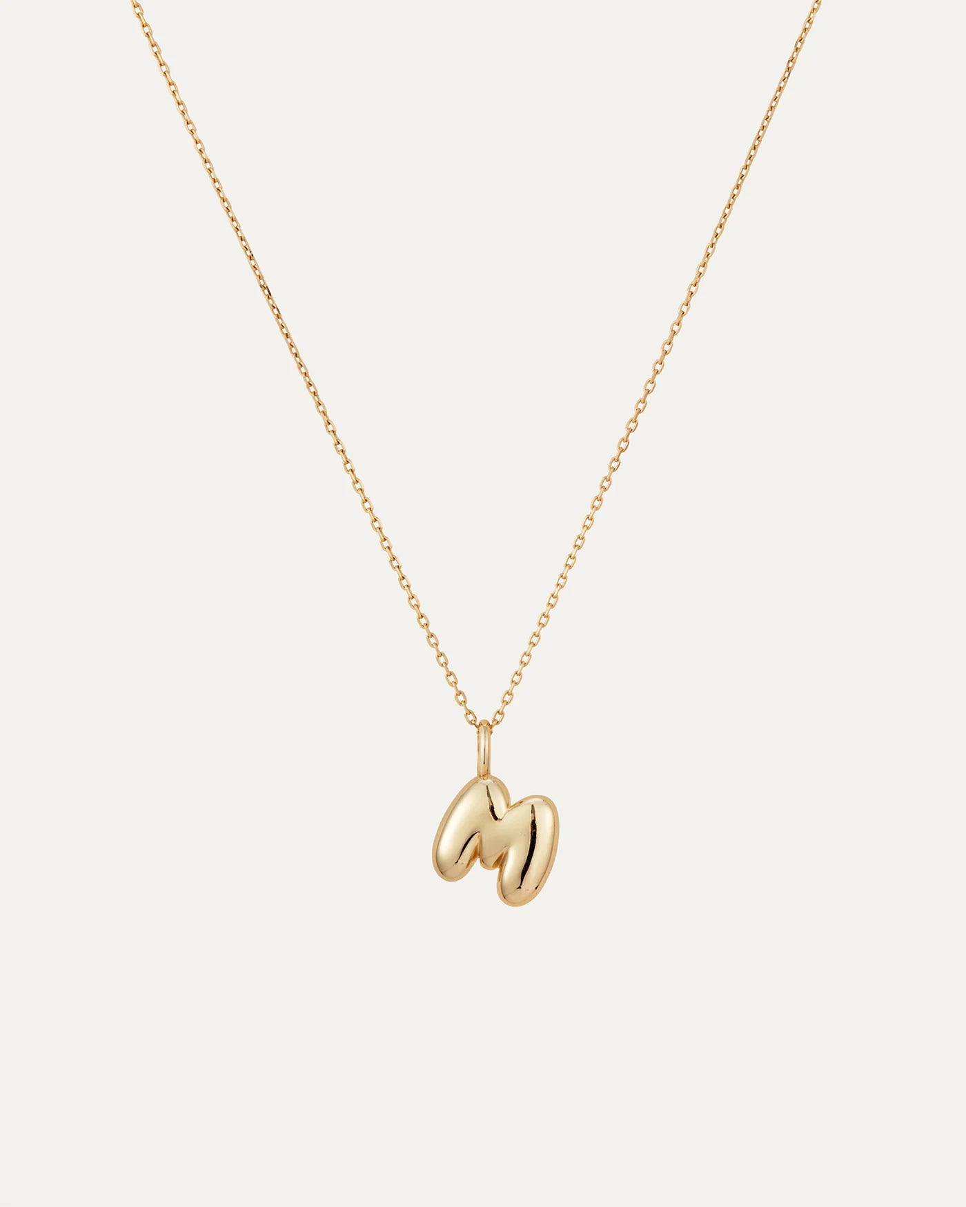 Mini Bubble Letter Necklace
