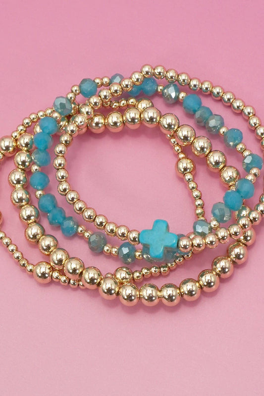 Teal Bracelet Stack