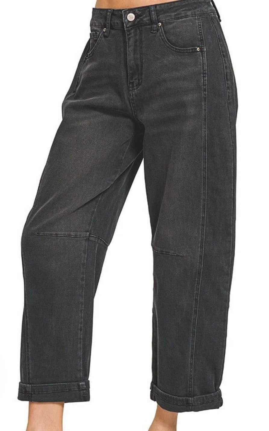 Black distress jeans