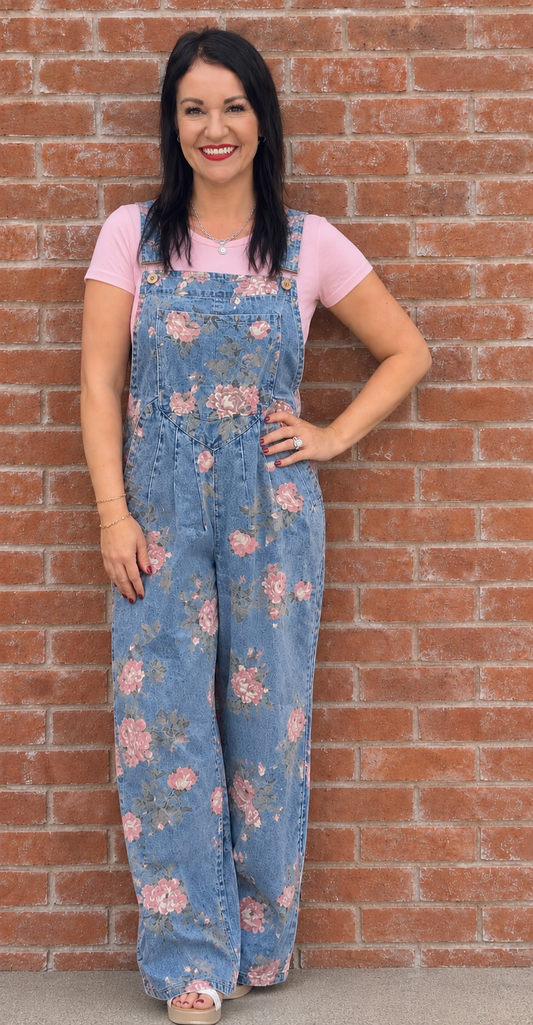 Floral Overalls
