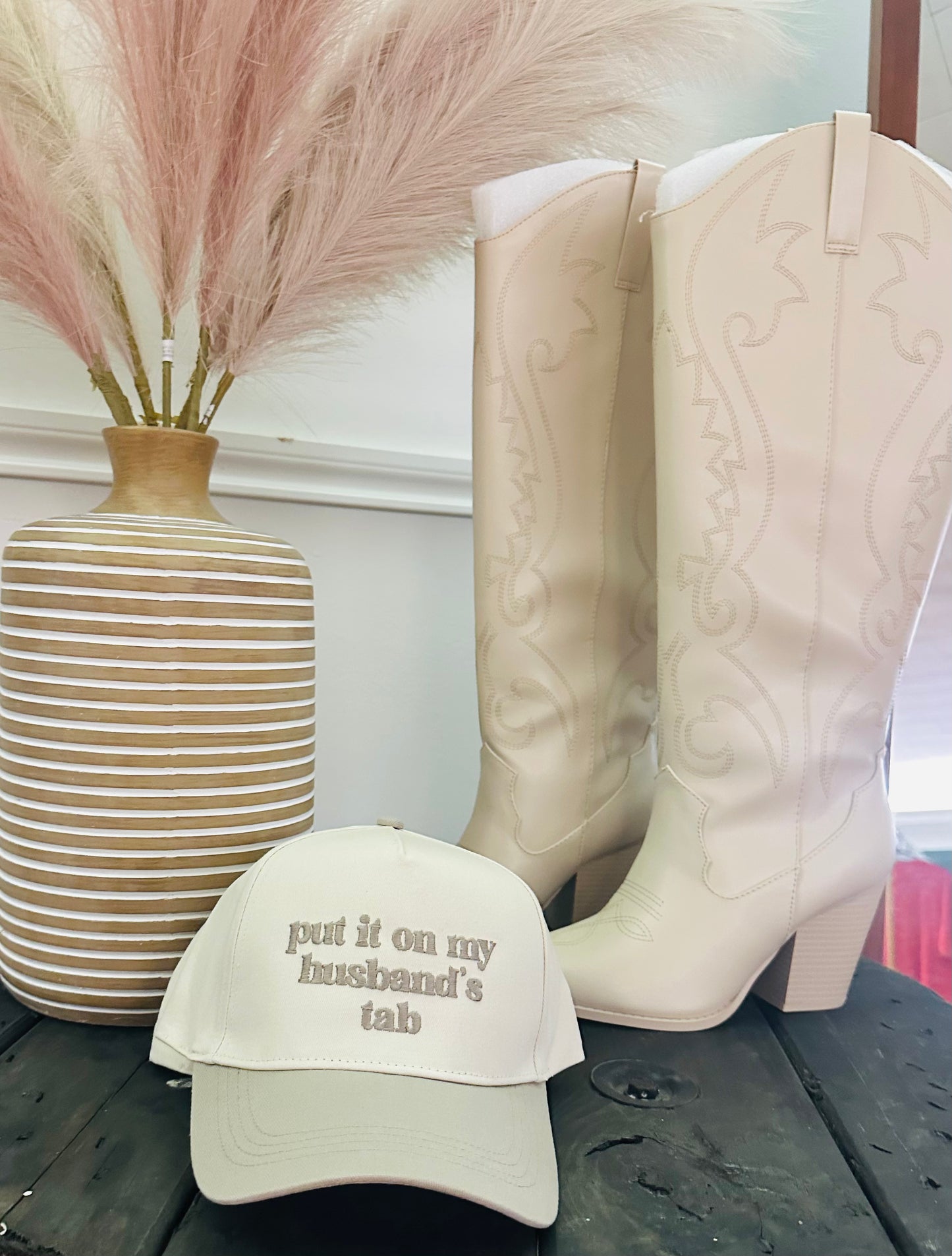 Husband’s tab hat